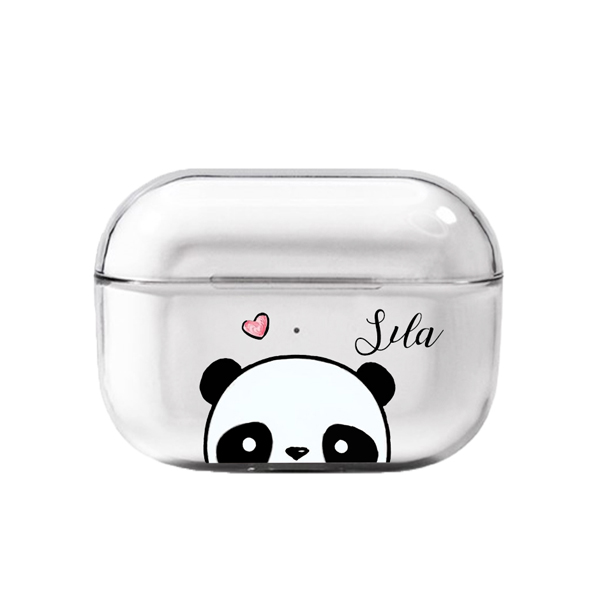 Yarım Panda Şeffaf AirPods Pro Kılıfı