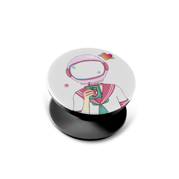 Pembe Astronot Popsocket