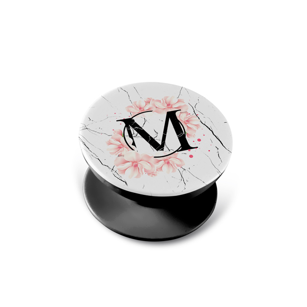 Pudra Çiçek Mermer Popsocket