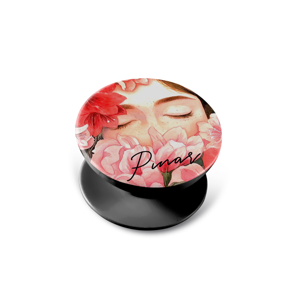 Red Full Flowers Popsocket