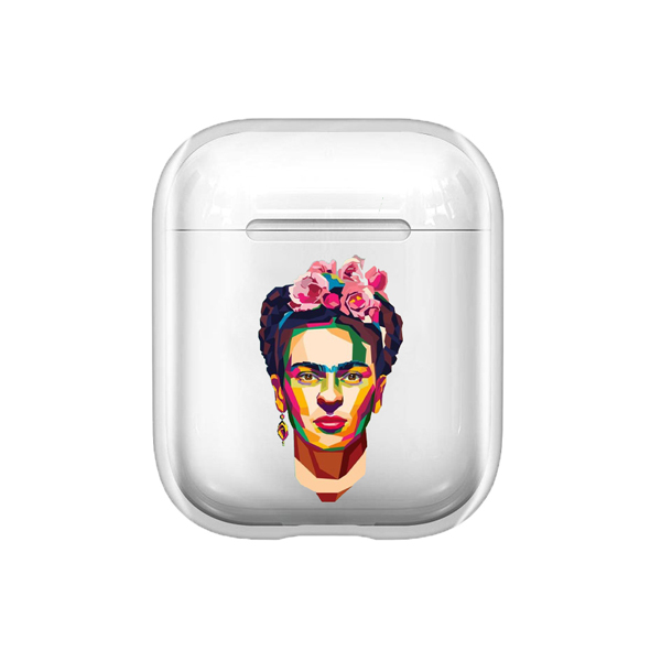 Frida Kahlo Şeffaf AirPods Kılıfı