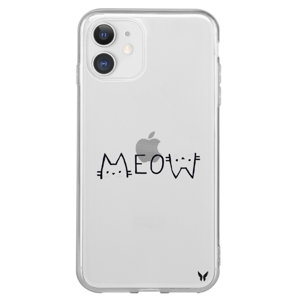 Meow Şeffaf Telefon Kılıfı