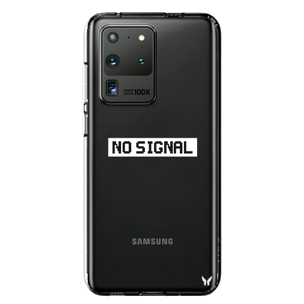 No Signal Şeffaf Telefon Kılıfı