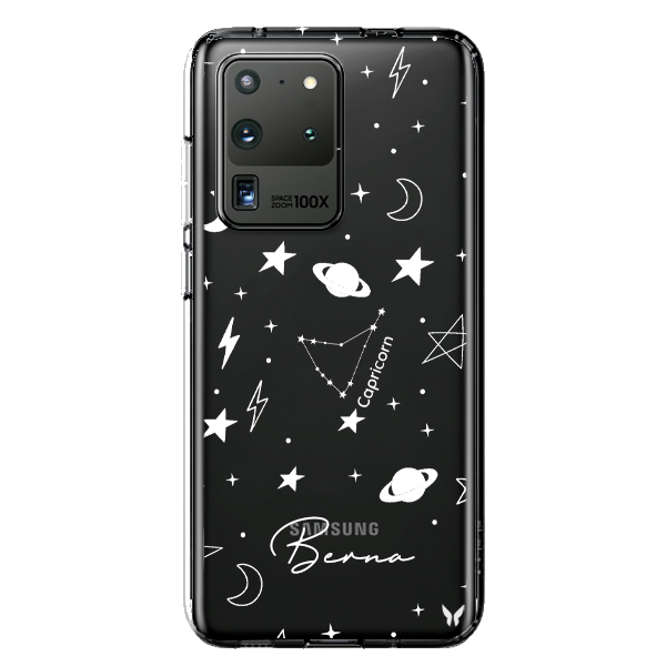 Galaxy Burç Şeffaf Telefon Kılıfı