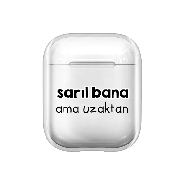 Relax Seri Sarıl Bana Şeffaf AirPods Kılıfı