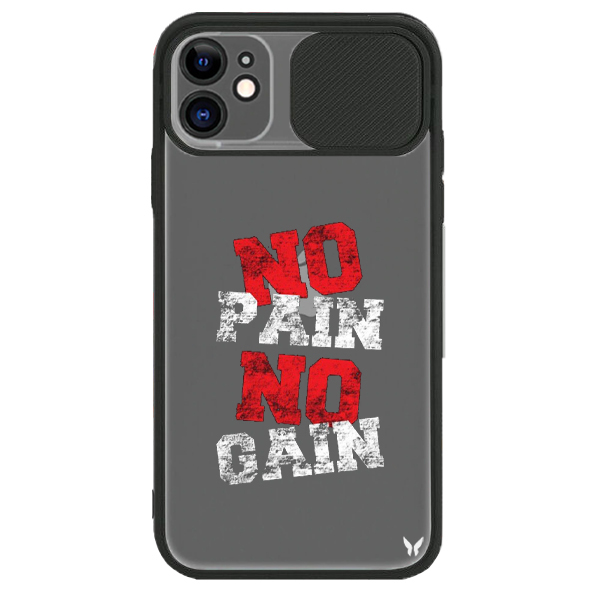 No Pain No Gain Kamera Sürgülü Kılıf