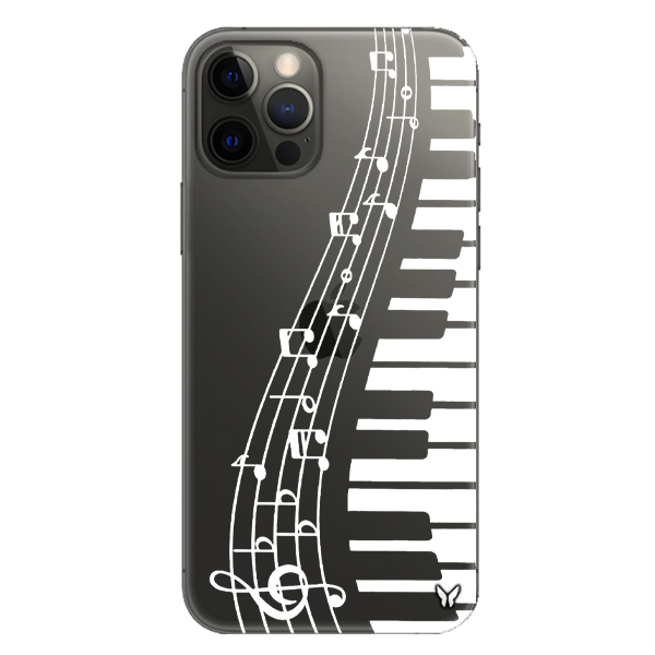 Piano Music Şeffaf Telefon Kılıfı