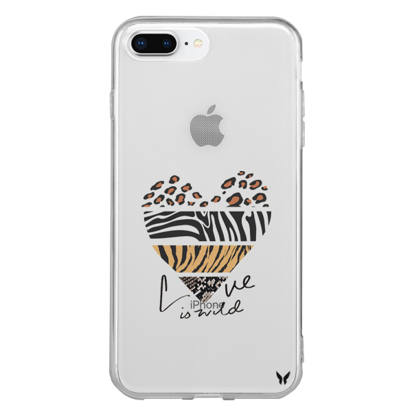 Heart Animal Şeffaf Telefon Kılıfı