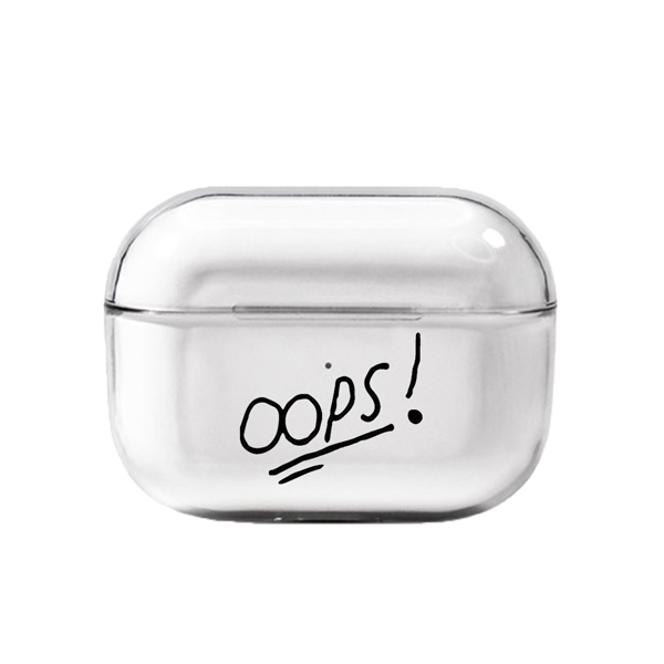 Oops Şeffaf AirPods Pro Kılıfı