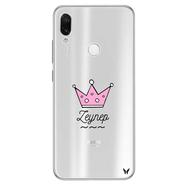 Pink Queen Şeffaf Telefon Kılıfı