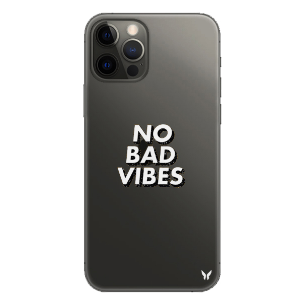 No Bad Vibes Şeffaf Telefon Kılıfı