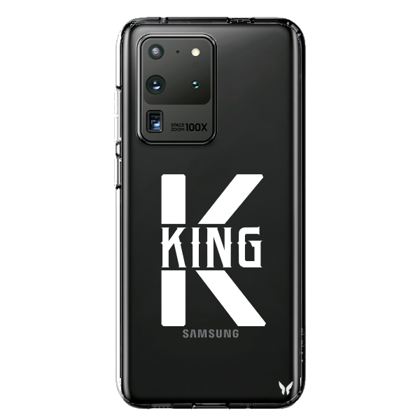 King Harf Şeffaf Telefon Kılıfı