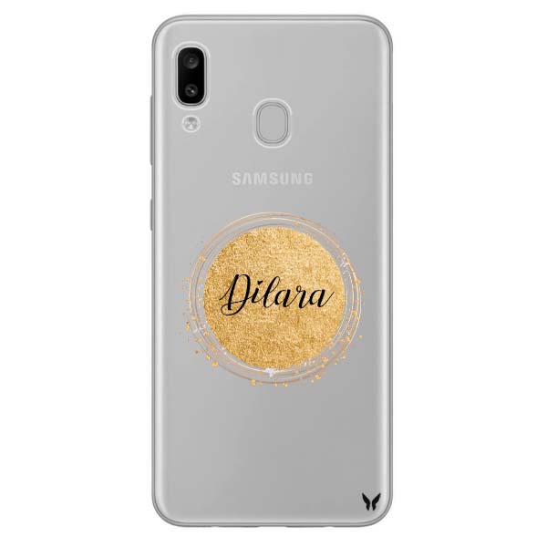 Altın Çember Şeffaf Telefon Kılıfı