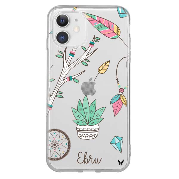 Boho Seri 01 Şeffaf Telefon Kılıfı