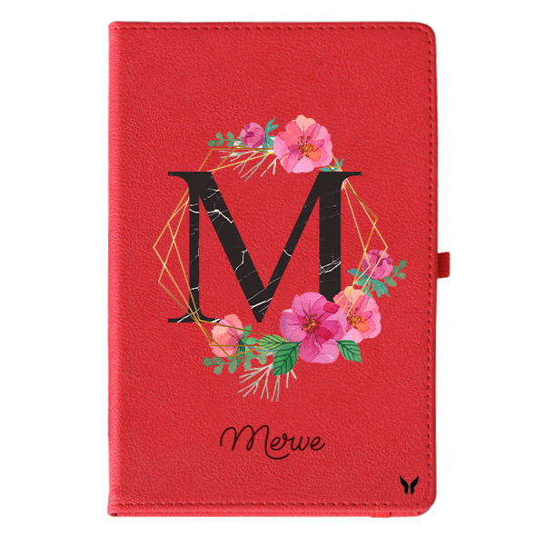 Altıgen Çiçek Harf Defter