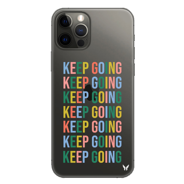 Keep Going Şeffaf Telefon Kılıfı