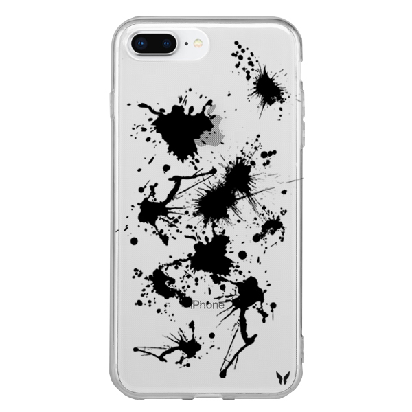 Black Splash Şeffaf Telefon Kılıfı