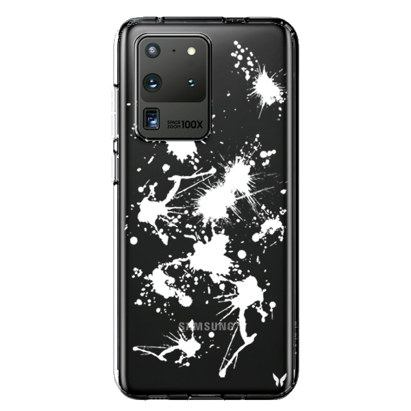 White Splash Şeffaf Telefon Kılıfı