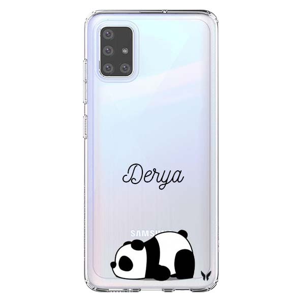 Uyuyan Panda Şeffaf Telefon Kılıfı