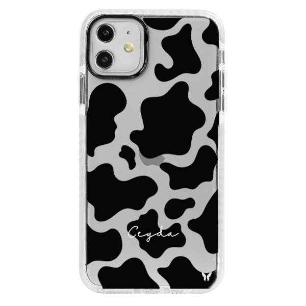 Cow Pattern İnek Siyah Ultra Korumalı Kılıf