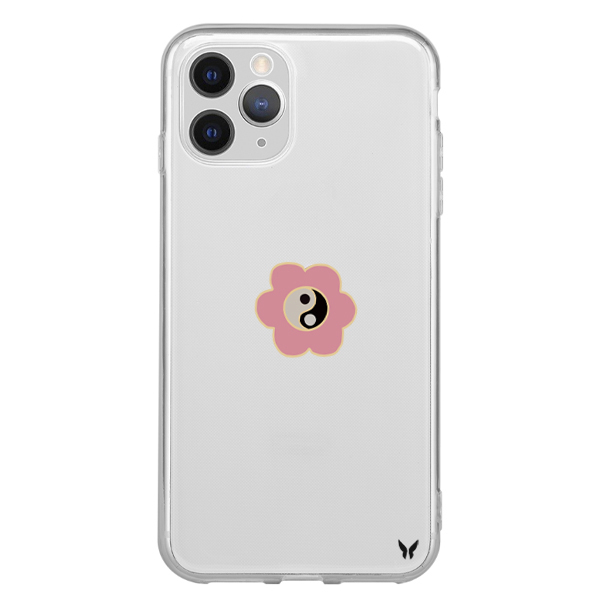 Ying Yang Daisy Şeffaf Telefon Kılıfı