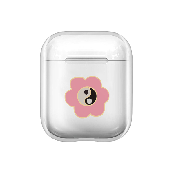 Ying Yang Daisy Şeffaf AirPods Kılıfı