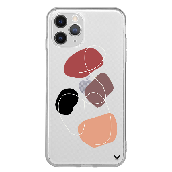 Pastel Paint Şeffaf Telefon Kılıfı