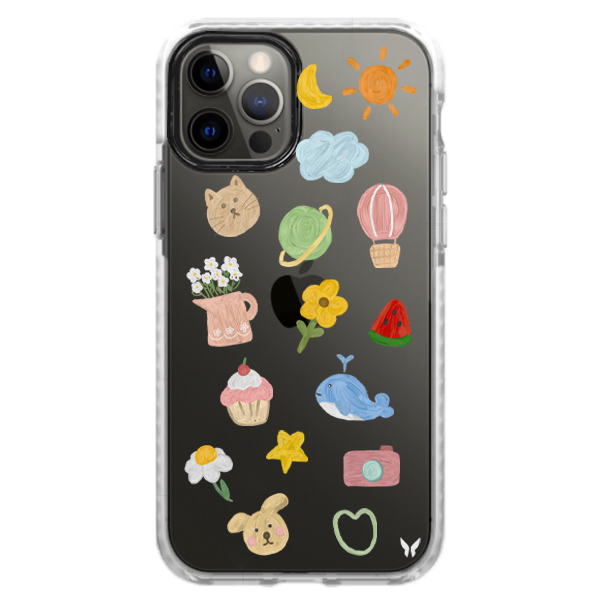 Pastel Etiket Ultra Korumalı Kılıf