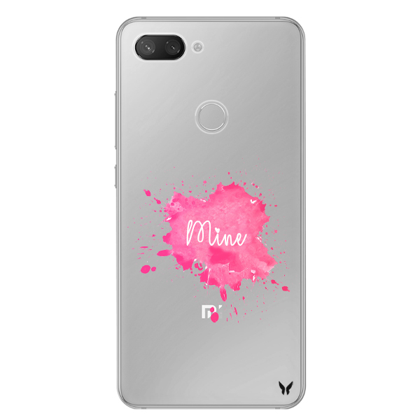 Pink Splash Şeffaf Telefon Kılıfı