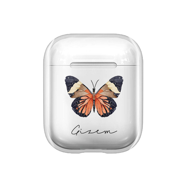 Kelebek Seri 01 Şeffaf AirPods Kılıfı