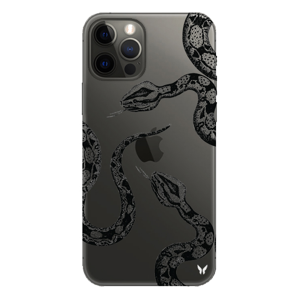 Black Snake Şeffaf Telefon Kılıfı