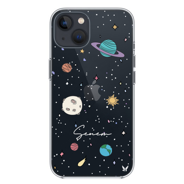 Sweet Space Şeffaf Telefon Kılıfı İphone 13 Seri
