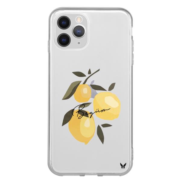 Pastel Limon Şeffaf Telefon Kılıfı