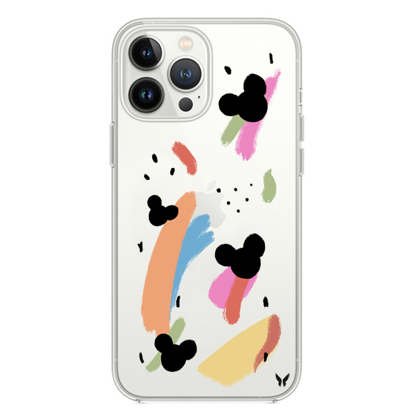 Pastel Miki Şeffaf Telefon Kılıfı İphone 13 Seri
