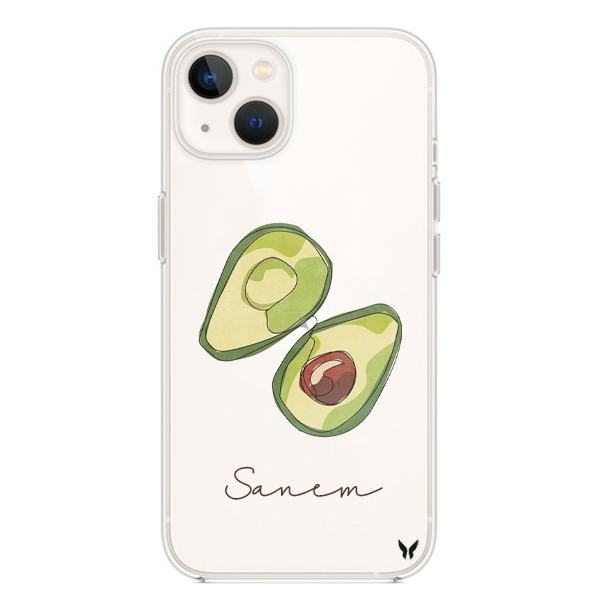 Fruit Seri Avokado Şeffaf Telefon Kılıfı İphone 13 Seri