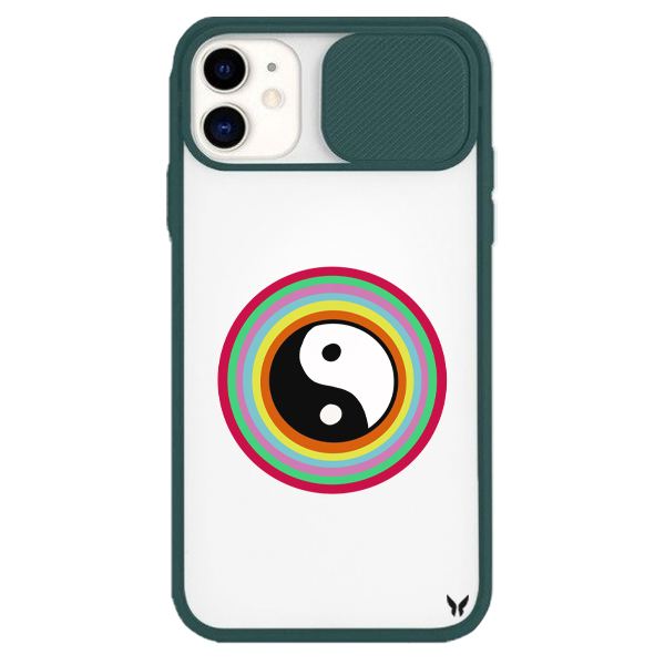 Colorfull Ying Yang Kamera Sürgülü Kılıf