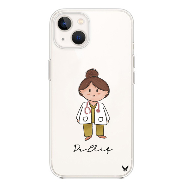 Girl Doktor Şeffaf Telefon Kılıfı İphone 13 Seri