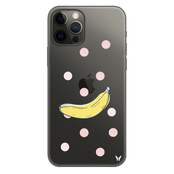 Fruit Seri Muz Şeffaf Telefon Kılıfı