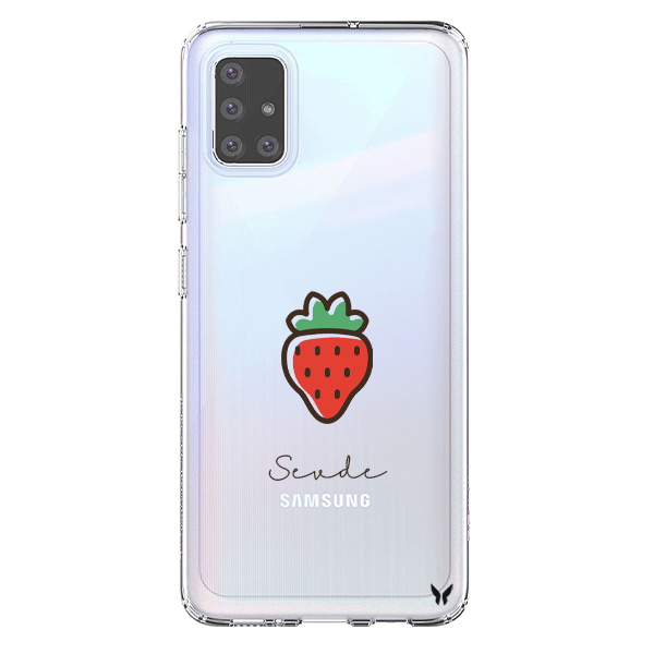 Fruit Seri Çilek Şeffaf Telefon Kılıfı