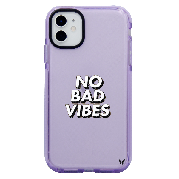 No Bad Vibes Renkli Ultra Korumalı Kılıf