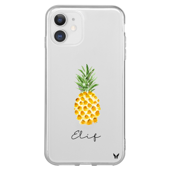 Fruit Seri Ananas Şeffaf Telefon Kılıfı