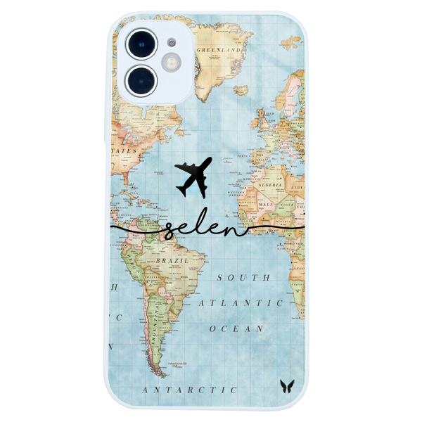 Atlantic Harita Glossy Telefon Kılıfı