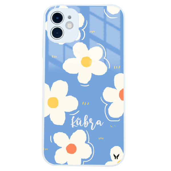 Blue Daisy Glossy Telefon Kılıfı