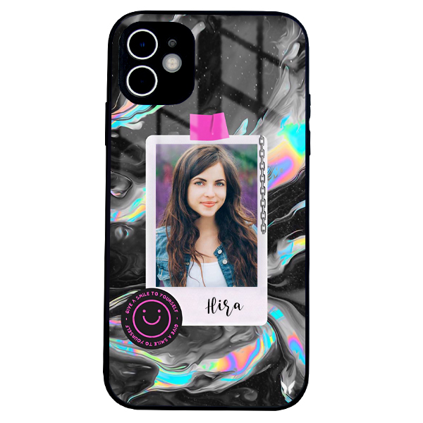 Black Pink Photo Glossy Telefon Kılıfı