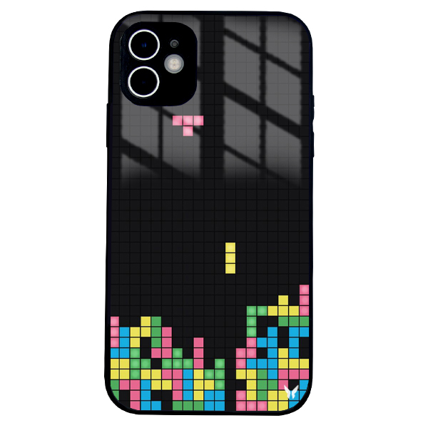 Black Tetris Glossy Telefon Kılıfı