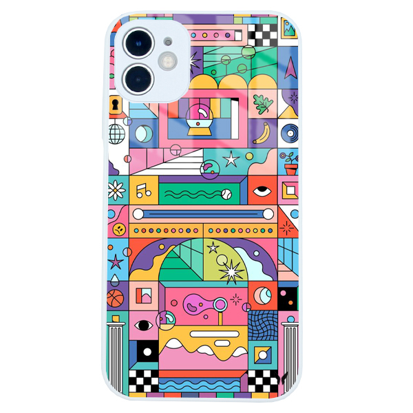 Minimal Geometri Glossy Telefon Kılıfı