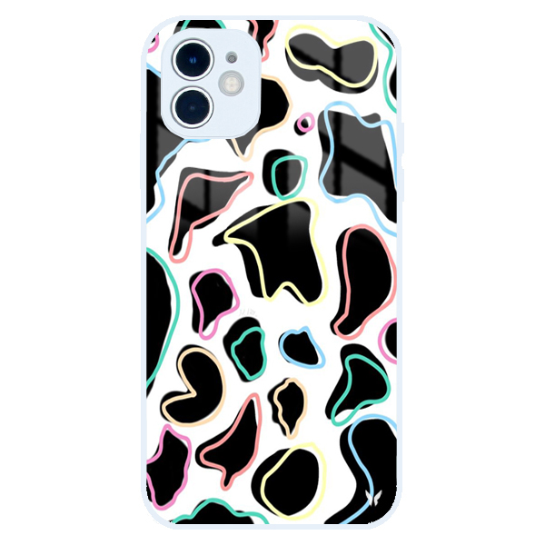 Colourful Cow Pattern Glossy Telefon Kılıfı