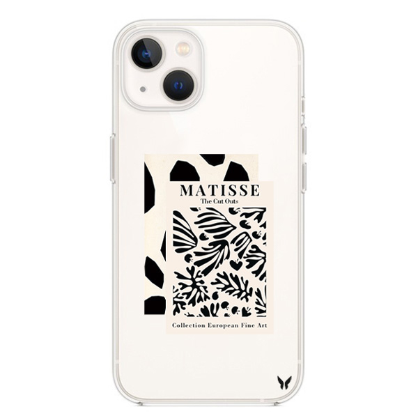 Mixed Pattern Matisse Şeffaf Telefon Kılıfı  İphone 13 ve 14 Seri