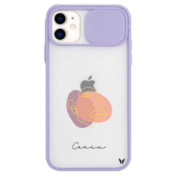 Pastel Seri 07 Pembe Kamera Sürgülü Kılıf