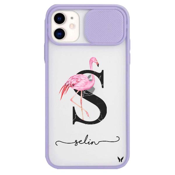 Flamingo Harf Kamera Sürgülü Kılıf